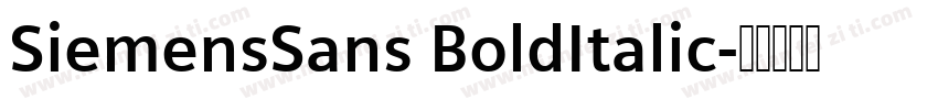 SiemensSans BoldItalic字体转换
